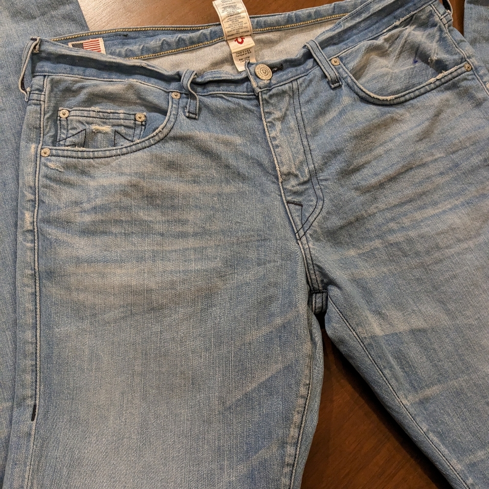 True Religion "Bobby" Men's Light Wash Jeans